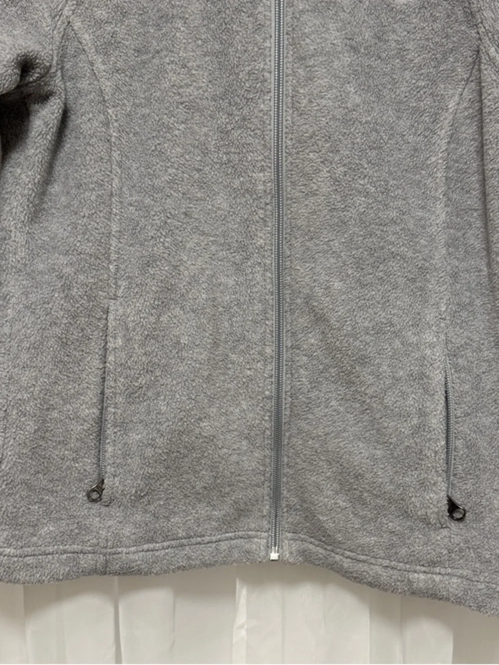 Girls Columbia Gray Full-Zip Fleece Jacket